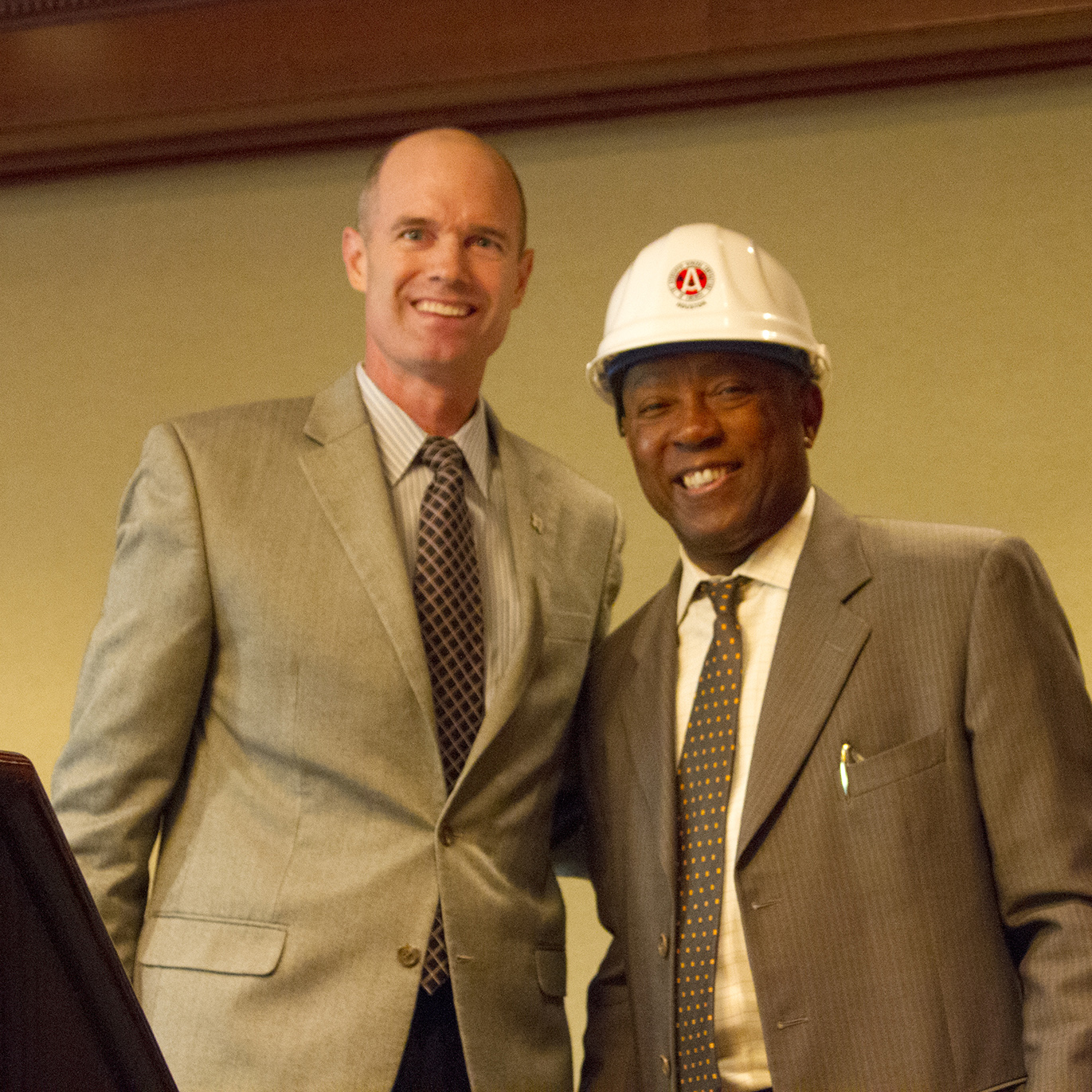 Jeremy Stovall with Houston Mayor Sylvester Turner